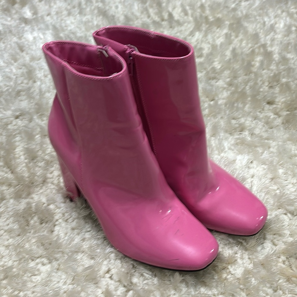 Pink Patent Leather Boot